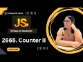 2665 Counter II 30 Days of Javascript Leetcode-2665 30 Days Challenge Closures