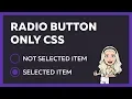 Custom Radio Button using HTML CSS only