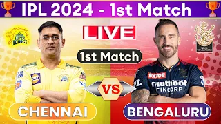 Live: Chennai vs Bengaluru, 1st Match | Live Cricket Score & Commentary | CSK vs RCB Live