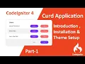 Codeigniter 4 CRUD Application in Hindi Introduction Installation theme setup - Part 1