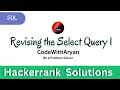 Revising the Select Query I HackerRank SQL Solution codewitharyan