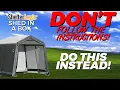 Easy Shelterlogic Shed-in-a-Box Build Alone Don t follow the instructions This is easier