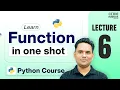Python Functions in One Shot for Beginners Python Full Course