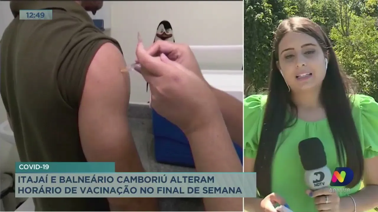 Itajaí e Balneário Camboriú alteram horários da vacinação neste final de semana