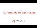 07 7 Store JWT in cookies - Build Full Ecommerce Site