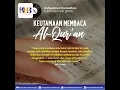 Keutamaan Membaca Al Qur'an - Khalid Basalamah