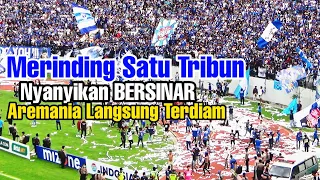 Download Aremania Terdiam Saat Satu Tribun Nyanyikan Anthem Bersinar MP3