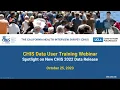 California Health Interview Survey CHIS Data User Training October 2023