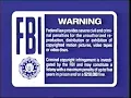 Blue FBI Warning Screens 2003-2006