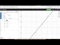 linearizing an up opening parabola with Desmos