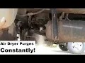 Truck Repairs Air dryer purges constantly
