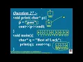 Output Pointers and strings