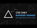 Pure CSS Outlined Triangle