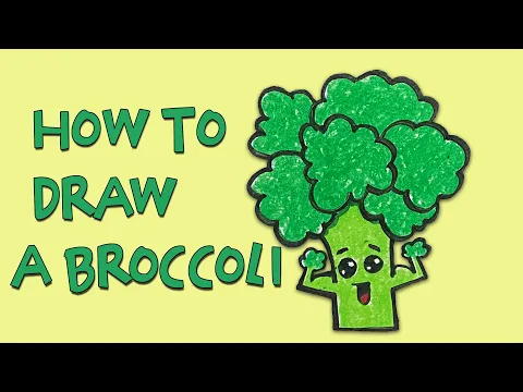 Download MP3 How to draw a Broccoli | Vegetable drawing | Easy drawing for kids | MaYa