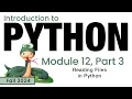 Python Fall 2024 Module 12-3 Reading a File in Python