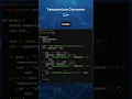 Temperature Converter in C
