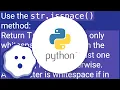 Check if string contains only whitespace