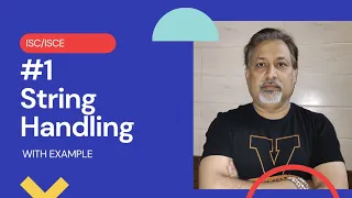 1 String handling in java for class 10 11 and 12 term 2 ISC and ICSE Sem 2