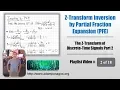 Z-Transform Inversion by Partial Fraction Expansion PFE