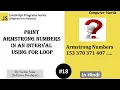18 Print Armstrong numbers in an interval in JavaScript JavaScript Program for beginners in Hindi