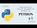 Python exercise 1 Count number of words in a text file