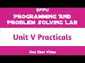 One Shot Unit V Practicals Programming and Problem Solving Lab PPS FE SPPU