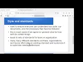 Code documentation style and standards