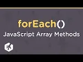 JavaScript Array Methods forEach