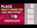 InDesign Script PDF Place and Export