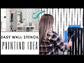 Upgrade Your Entryway With A Geometric Wall Stencil DIY