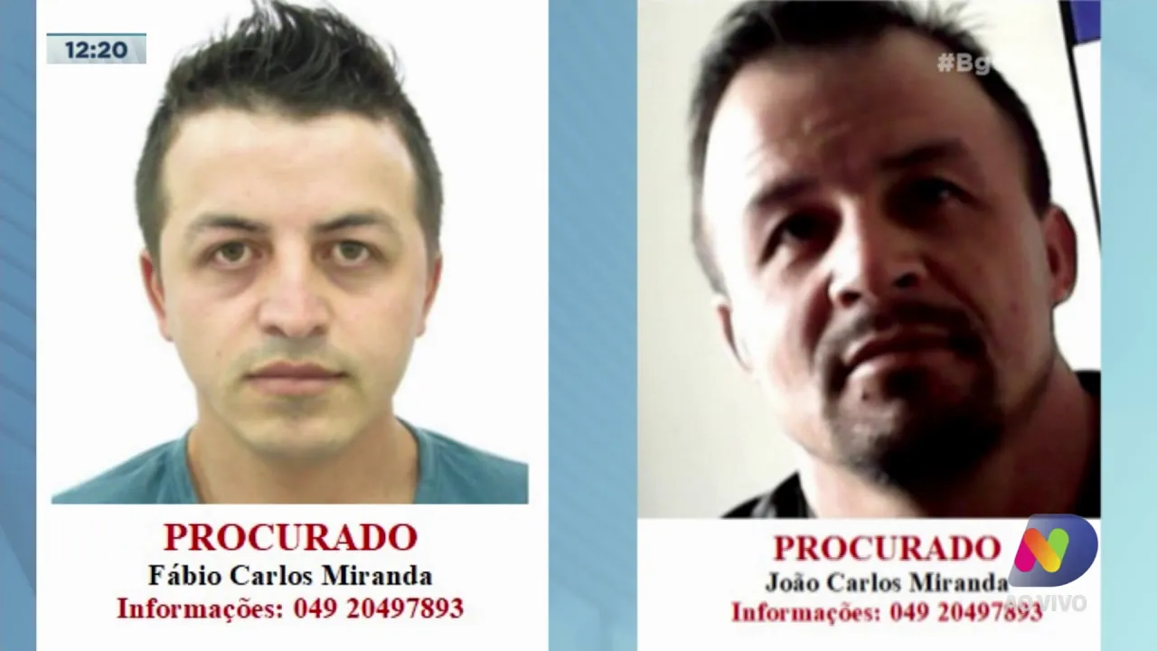 Foragidos: Polícia procura por irmãos suspeitos de furtarem bitrem em Chapecó