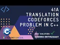 41A translation codeforces problem in c translation codeforces solution codeforces for beginner