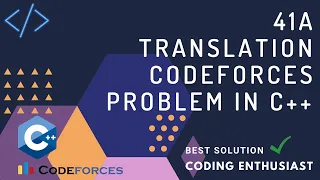 41A translation codeforces problem in c translation codeforces solution codeforces for beginner