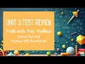 Unit 3 Test Review