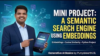 Build a Semantic Search Engine with Python Embeddings Cosine Similarity Generative AI Basics