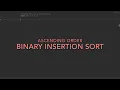 7 Binary Insertion Sort Python Practice