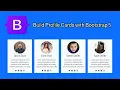 How to create cards with Bootstrap Build profile cards with Bootstrap 5