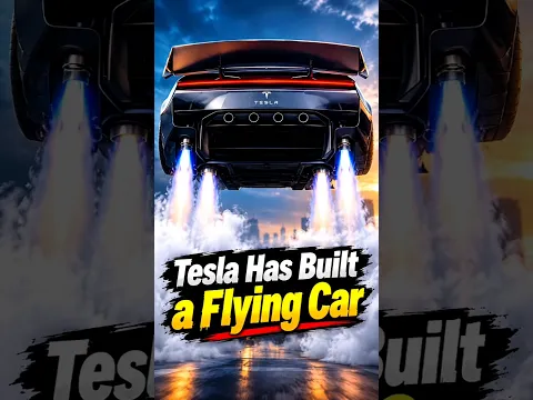 Tesla’s Flying Car Stuns the World | Elon Musk’s Insane Roadster Technology #SpaceX #Shorts #facts
