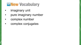 4-4 Complex Numbers