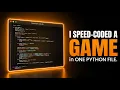 Python Game Speedrun One File Zero Prep