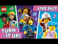 🍿🎧 24/7 LEGO Songs for Kids! 🎶🎤 Nonstop LIVE Music Stream!