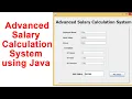 Advanced Salary Calculation System using Java