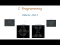 Diamond and Hour glass pattern printing in C language