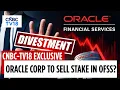 Oracle Corporation May Look To Sell Stake In Oracle Financial Services Software Say Sources