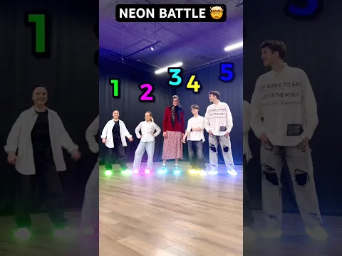 SHUFFLE BATTLE 😎🔥 WHO BEST ? 🤔🏆 NEON MODE 😨⭐️