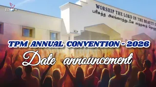 TPM ANNUAL CONVENTION 2026 Date announcement