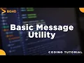 Spigot Coding Tutorial Ep - Basic Message Utility