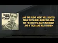 Bob Dylan - One Too Many Mornings (Lyric Video)
