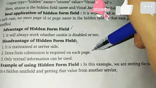Advance Java chapter 4 Hidden form field polytechnic C S I T6semester
