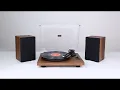 1 BY ONE Wireless Turntable Hi Fi System with Speaker Installation